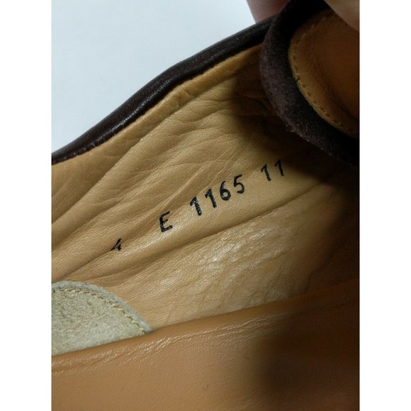Authentic 4E1165 Prada Brown Leather Drivers Sz 11 - Picture 11 of 12